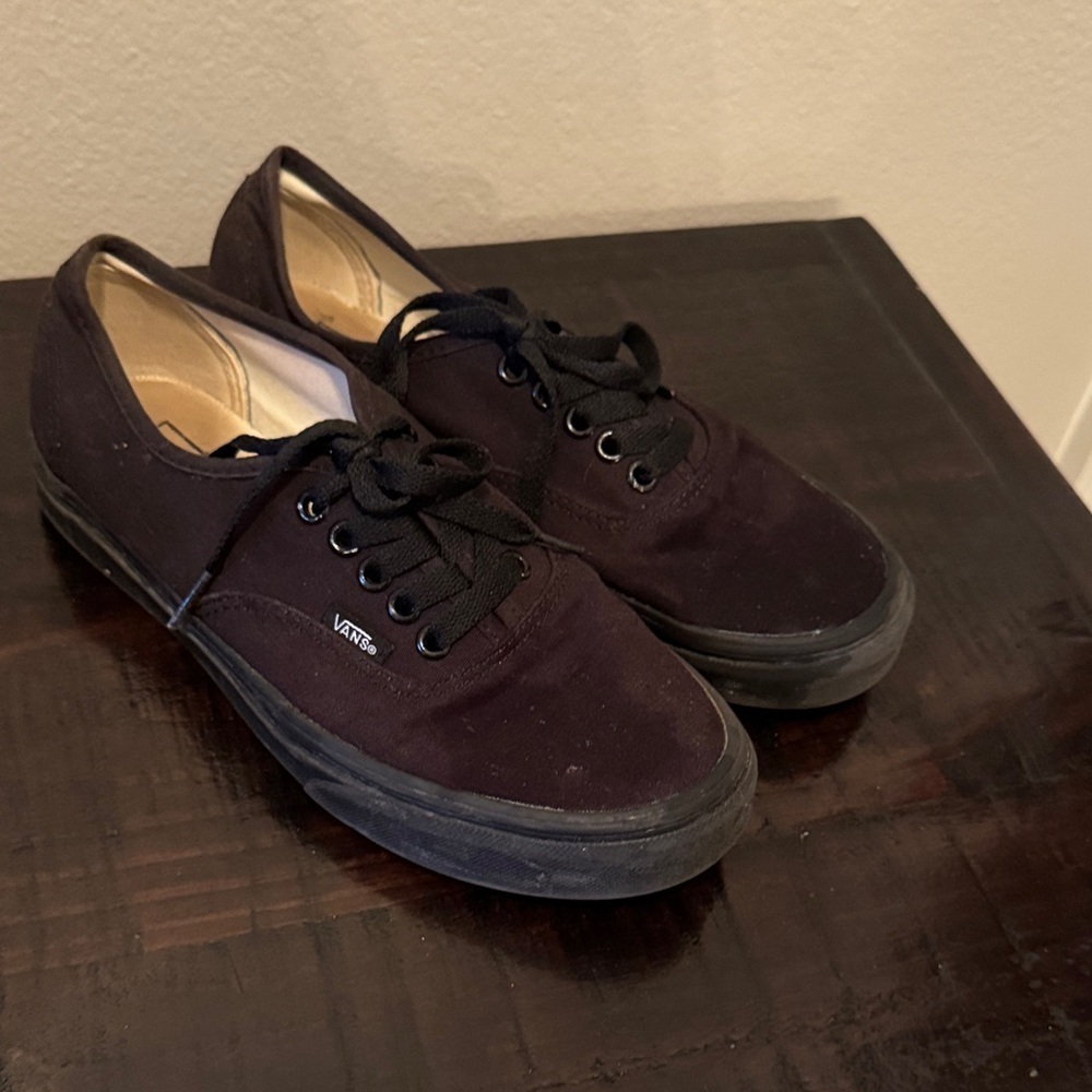 Vans Men's Black Canvas Sneakers